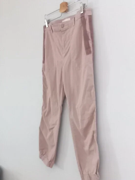 ANTHROPOLOGIE dusty rose twill jogger pants - Picture 3 of 11